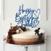 Tenhaisi Blue Glitter Happy Birthday Dad Cake Topper Happy Father's Birthday Cake Decoration Dad Party Decoration Dad Happy Birthday Party Decoration Supplies - Buy Online on GoSupps.com