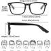 Suertree Blue Light Filter Reading Glasses for Men & Women | Block Harmful Blue Light | 3 Pcs 1.50x Magnification - Visual Aid for Tired Eyes - Buy Online on GoSupps.com