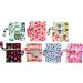 10PCS Charcoal Bamboo Mama Cloth Menstrual Pads - Reusable Sanitary Pads Panty Liner - Multicolored - Buy Online on GoSupps.com