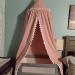 LOAOL Kids Bed Canopy - Pink Pom Pom Cotton Canopy for Crib | Nursery Decor & Play Tent for Girls - Buy Online on GoSupps.com