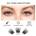 Beyelian C Curl Cluster Eyelashes - 48 PCs 0.07mm 16mm Individual DIY Extensions | Super Thin Black Band - Buy Online on GoSupps.com