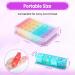 Pill Box 4 Times a Day 7 Days Pill Organiser Box with 28 Compartments Weekly Pill Case for Morning Noon Evening and Bed Time (Purple) - Buy Online on GoSupps.com