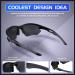 DEAFRAIN Polarized Sports Sunglasses - UV Protection TR90 Unbreakable Frame for Men Women - Ideal for Cycling, Running, Fishing - Bright Black Frame/Black Lens - Buy Online on GoSupps.com