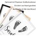 Del m Â  Unique Personalized Baby Footprint Milestone Poster | Custom Baby Room & Children's Room Decoration | Name & Heart Design - Buy Online on GoSupps.com