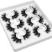 Losha Lashes 6 Pairs Fluffy False Eyelashes for Women 20mm Long Dramatic Faux Mink Strip 5D Lashes Pack for Gorgeous Makeup For Gorgeous Eye Makeup-20mm