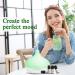 Asakuki Aroma Diffuser & 300ml Ultrasonic Humidifier with Essential Oils Set - 14-Color LED 23dB Ultra-Quiet for Yoga Spa & Home - Buy Online on GoSupps.com