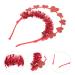 Lurrose Red Love Heart Headband - Sequin Valentine s Day Hair Accessories | Glitter Heart Headdress for Parties & Weddings - Buy Online on GoSupps.com