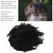 Men Short Black Wig Handsome Male Short Hair Topper Men's Fluffy Toupee Synthetic Halloween Costume Toupee for Men Daily Party Use Not Easy to Fall Off - Buy Online on GoSupps.com