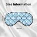 Blue Fish Scale Texture Eye Mask - Soft Sleep Blindfold with Elastic Strap for Travel & Night Sleeping - Buy Online on GoSupps.com