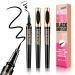2 Pcs Magic Liquid Eyeliner Black Waterproof Eye Liners Long-Lasting Sweatproof and Smudgeproof Super Slim Eyeliner Pen Gel Professional Eye Makeup Tools 2 Count (Pack of 1)