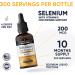 Nutra Well Vitamins Selenium 200mcg Liquid Drops with Vitamin E - Immune & Heart Support, Thyroid Health - 300 Servings - Buy Online on GoSupps.com