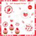 24 Pack Strawberry Cupcake Toppers Strawberry Birthday Baby Shower Summer Fruit Theme Decorations Party Supplies Dessert Ornaments Pink Berry Themed Cake Decors for Girl - Buy Online on GoSupps.com