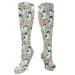 Japanese Chin Dog Japanese Spaniel compression socks with cute flower patterns for women and men circulation 15 20 mmHg is the best support for sporty running and cycling