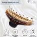Parcelona French Slim Crystal Clear Tortoise Brown Celluloid Hair Claw Clip for Fine Hair - Women/Girls - Buy Online on GoSupps.com