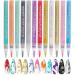 Xumann 12 Colors Nail Art Pens for Gel Polish Quick Dry Fine Tips Nail Art Pen
