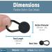 Flexible Button Waist Extenders for Pants (6-Pack Black) - Ideal for Men and Women's Pants, Shorts, Skirts - Jean Extender Button by Comfy Clothiers - Buy Online on GoSupps.com