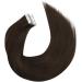 Moresoo Dark Brown Tape in Hair Extensions 10 inch #4 - 100% Human Hair 20 Pieces/30g - Buy Online on GoSupps.com