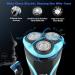 MAX-T Men Electric Razor - Rechargeable Wet & Dry Rotary Shaver for Men (Blue) - Buy Online on GoSupps.com