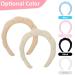 Puffy Spa Headband 2-Pack for Women and Girls - Terry Towel Fabric Hair Band for Skincare, Makeup Removal, Face Washing, Shower - Beige & Light Coffee - Buy Online on GoSupps.com