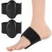 Arch Support for Plantar Fasciitis Men/Women Adjustable Planter Facetious Support Inserts Compression Braces Sleeves for Foot Pain & Sore Flat Feet Heel Spurs High Arch Fallen Arches (Black)