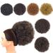 Afro Puff Drawstring Ponytail Extension Short Synthetic Afro Kinky Curly Puff Ponytail for Natural Hair Clip On Kinky Drawstring Curly Ponytail Bun Hairpieces (X-Large 4#) X-Large 4#