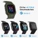 amBand Compatible for Fitbit Versa 4/ Fitbit Versa 3/ Fitbit Versa 2/ Fitbit Versa Lite/Fitbit Sense 2/ Fitbit Sense Bands with Case Protective Case Strap Rugged Sport Protector Wristbands Men Green Green Fitbit Sense 2/1 & Versa 4/3/2/1 & Versa Lite - Buy Online on GoSupps.com