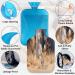 2L Horse Heat Bottle with Fluffy Cover - Cozy Hot Water Bottle for Pain Relief & Warm Nights | Ideal for Children Men Women & Horses - Buy Online on GoSupps.com