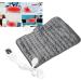 Electric Blanket | Temperature Adjustable Heating Pad - 6 Gears Dark Gray Timer & Auto Shut-Off (EU) | International Shipping - Buy Online on GoSupps.com
