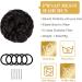 Voluminous Wavy Messy Bun Hairpiece with Hair Rope and Hairpin - Brown/Black Scrunchies - Buy Online on GoSupps.com