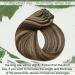 Buy Hetto Clip-In Extensions | Real Remy Hair #4/27 Dark Brown & Red Blonde Highlights - 80g 30 cm | International Shipping Available - Buy Online on GoSupps.com