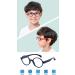 Shop Stylish Children's Blue Light Filter Glasses - UV Block TR90 Round Frame Anti-Slide Band & Case for Young Girls - Buy Online on GoSupps.com