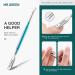 MR.GREEN Cuticle Scissors Stainless Steel Cuticle Nippers with Pusher Manicure & Pedicure Tools for Salon and Home (Colored Titanium+Pusher) Multi 4 - Buy Online on GoSupps.com