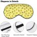 Cheese Pattern Sleep Mask for Women | Adjustable Eye Shades with Elastic Strap for Comfortable Sleep - Buy Online on GoSupps.com