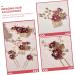 MAGICLULU 5 Sets Hairpin Wedding Hair Decoration Rhinestone Hair Clips Chinese Decor Japanese Hair Pin Rhinestone Bobby Pins Bride Hair Decor Red Women's Zinc Alloy Rhinestones Hair Comb - Buy Online on GoSupps.com