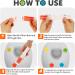 Toilet Gel Stamp - 4Pcs/36 Count Flower Fragrance Bathroom Deodorizer & Bowl Cleaner - Buy Online on GoSupps.com