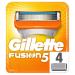 Gilette Fusion5 Razor Blades for Men 4 Pieces 4 Pieces (1 Pack)