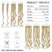 Feshfen Clip-In Hair Extensions Set - Wavy 16 Clips 50cm Strawberry Blonde & Bleach Blonde Synthetic Hair for Women - Buy Online on GoSupps.com