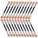 Baluue 24pcs Makeup Eyeshadow Brush Eye Cream Brush Eye Makeup Brushes Dual Ended Eyeshadow Brush Colorful