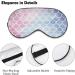 Mermaid Scales Sleep Mask for Women | Adjustable Eye Shades Cover | Comfortable & Stylish Sleep | International Shipping - Buy Online on GoSupps.com