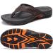 ChayChax Men's Toe Separator Flip Flops | Non-Slip Rubber Sole | Outdoor Sport Beach Sandals | Summer Slippers | Brown Size 43 EU - Buy Online on GoSupps.com
