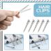 Cimeton 120Pcs Assorted Sizes Single Prong Pin Curl Clips Kit - Metal Alligator Clips for DIY Hair Accessories - Buy Online on GoSupps.com
