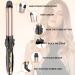 2 in 1 Curling Iron & Straightener - Ceramic Ionic Hair Curler with Adjustable Temperature - Travel Mat Included - Buy Online on GoSupps.com