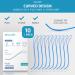 Dental Floss Threaders for Braces Bridges & Implants - 100 Flossers | Quick & Easy Flossing Solution - International Shipping Available - Buy Online on GoSupps.com