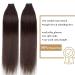 SEGO 50cm Tape-In Hair Extensions - 40 Pieces 100% Remy Human Hair Dark Brown #2 + 10 Free Tapes - Buy Online on GoSupps.com
