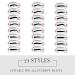 24-Piece Eyebrow Stencil Kit for Perfectly Shaped Brows - Easy 3 Minute Makeup Solution - Buy Online on GoSupps.com