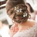 IYOU Bridal Hairpins - Gold Sparkly Crystal & Pearl Flower Hair Accessories for Women & Girls (2 Pack) - Buy Online on GoSupps.com