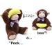 30cm Peekaboo Monkey Plush Toy - Animated Singing Toy with Movable Ears for Development - Buy Online on GoSupps.com