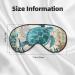 Watercolor Sea Turtle Sleep Mask | Adjustable Double-Sided Eye Mask & Soft Eye Covers for Perfect Shading & Eye Edema Relief - Buy Online on GoSupps.com
