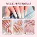 Saviland Acrylic Nail Kit - Complete Set for Nail Extension and Application | Acrylic Powder, Liquid, Nail File, Forms | Ideal for Beginners & Home Salon Use | Clear, Pink, White Shades -03 - Buy Online on GoSupps.com