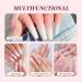 Saviland Acrylic Nail Kit for Beginners - White Pink Clear Powder and Liquid Set | DIY & Salon Quality Nail Tool Kit - A2 Acrylic Nail Kit 10g - Buy Online on GoSupps.com